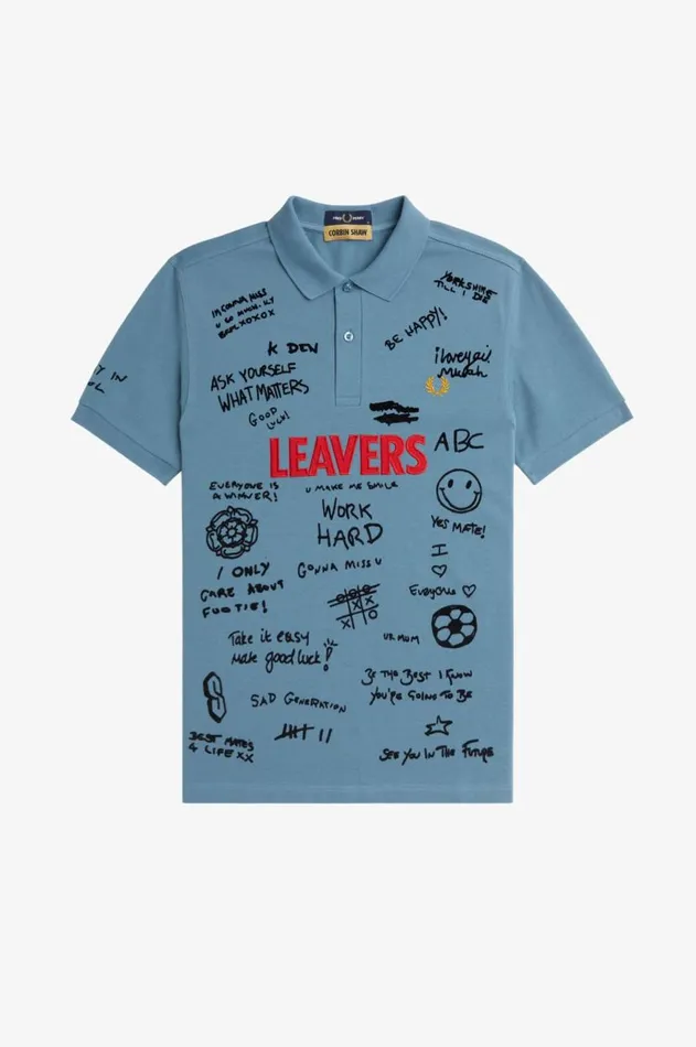 Men Polo Shirts Fred Perry Leavers Fred Perry Shirt Ash Blue