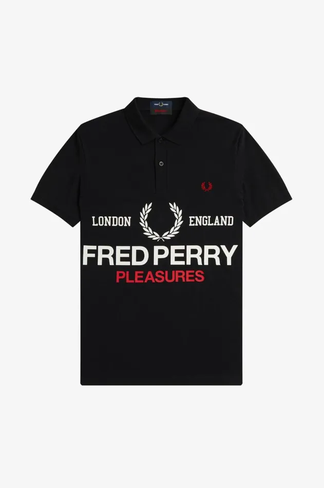 Men Polo Shirts Fred Perry Logo Fred Perry Shirt Black