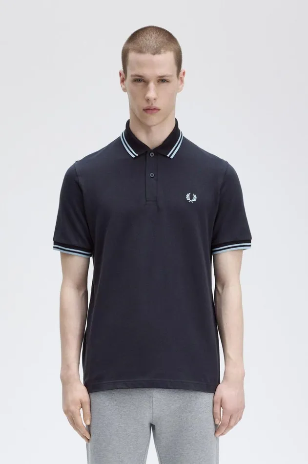 Men Polo Shirts Fred Perry M12 Navyiceice