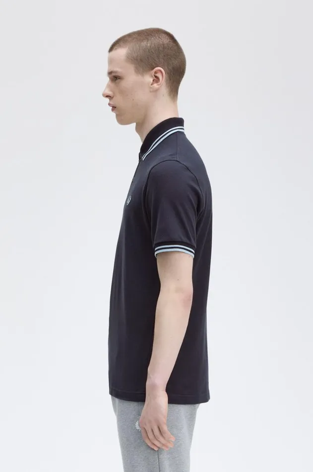 Men Polo Shirts Fred Perry M12 Navyiceice