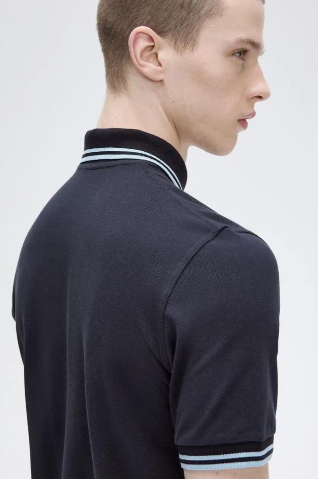 Men Polo Shirts Fred Perry M12 Navyiceice