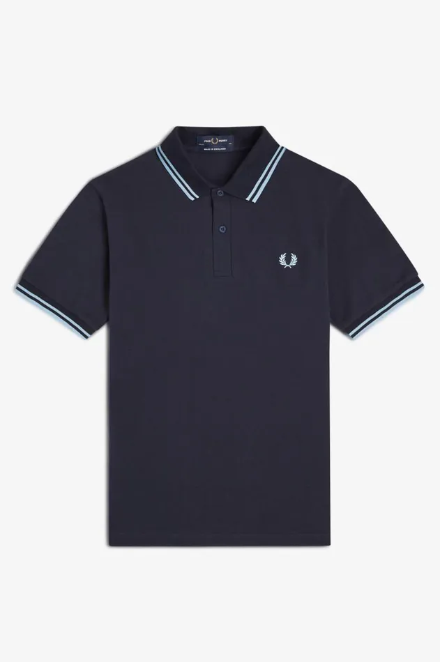 Men Polo Shirts Fred Perry M12 Navyiceice