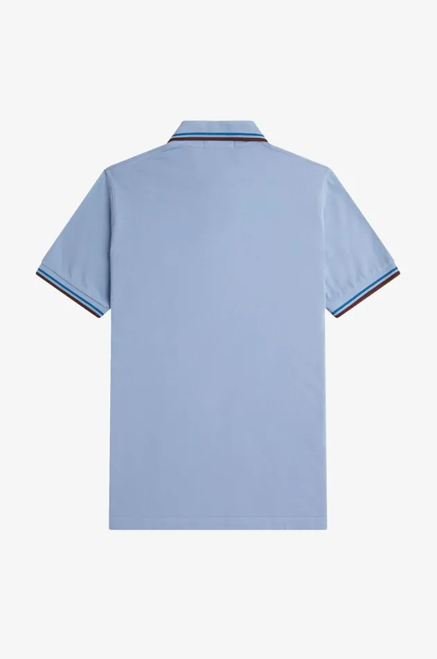 Men Polo Shirts Fred Perry M12 Skyrunaway Bay Oceanoxblood