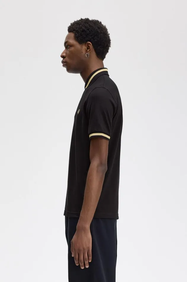 Men Polo Shirts Fred Perry M2 Blackchampagne