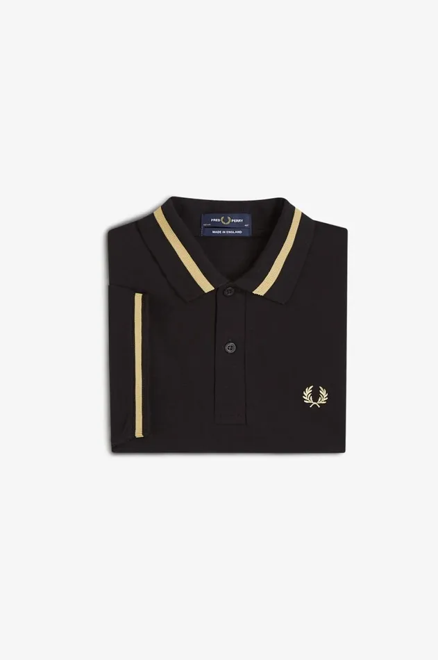 Men Polo Shirts Fred Perry M2 Blackchampagne