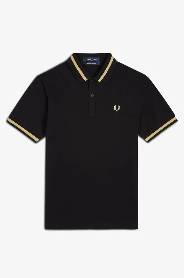 Men Polo Shirts Fred Perry M2 Blackchampagne