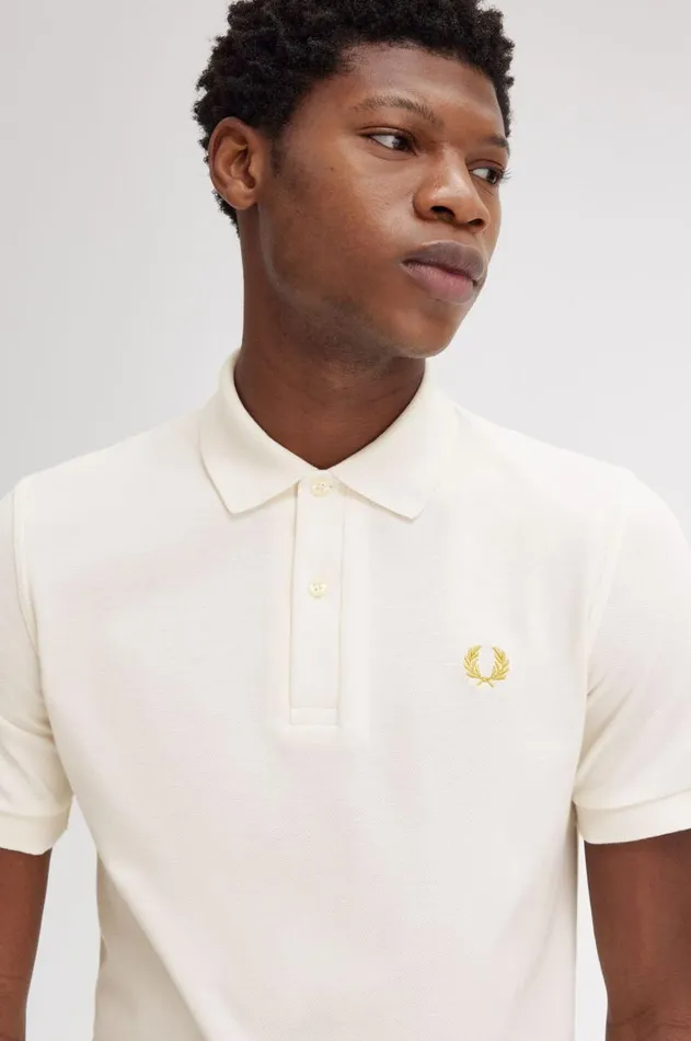 Men Polo Shirts Fred Perry M3 Ecruhoneycomb