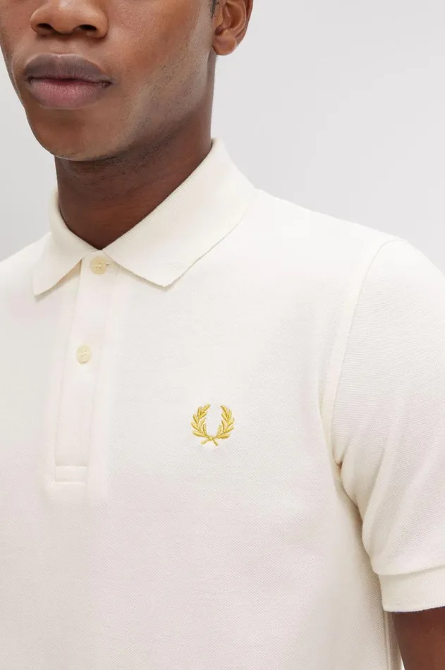 Men Polo Shirts Fred Perry M3 Ecruhoneycomb