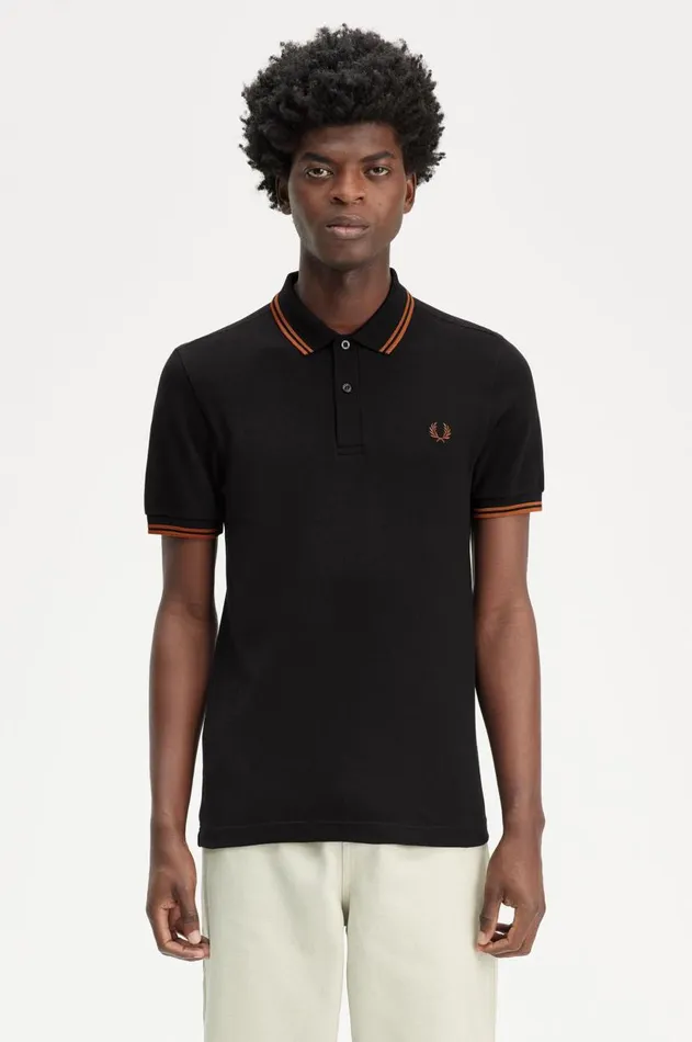 Men Polo Shirts Fred Perry M3600 Blackmarmalademarmalade
