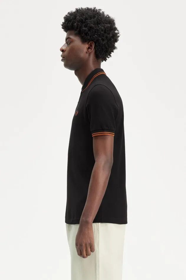 Men Polo Shirts Fred Perry M3600 Blackmarmalademarmalade
