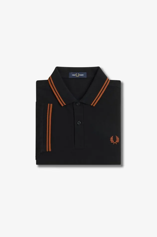 Men Polo Shirts Fred Perry M3600 Blackmarmalademarmalade