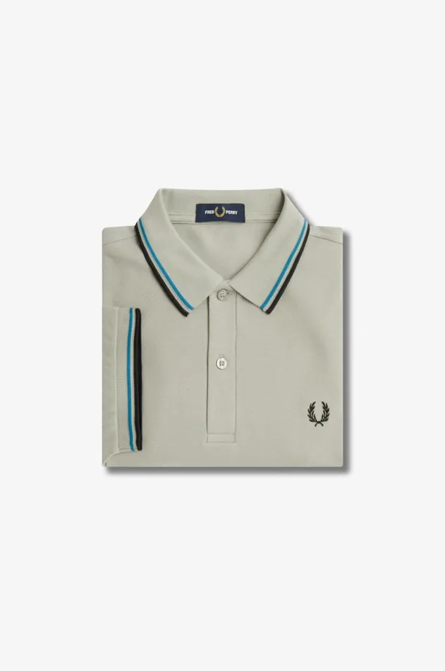 Men Polo Shirts Fred Perry M3600 Limestonerunaway Bay Oceanblack