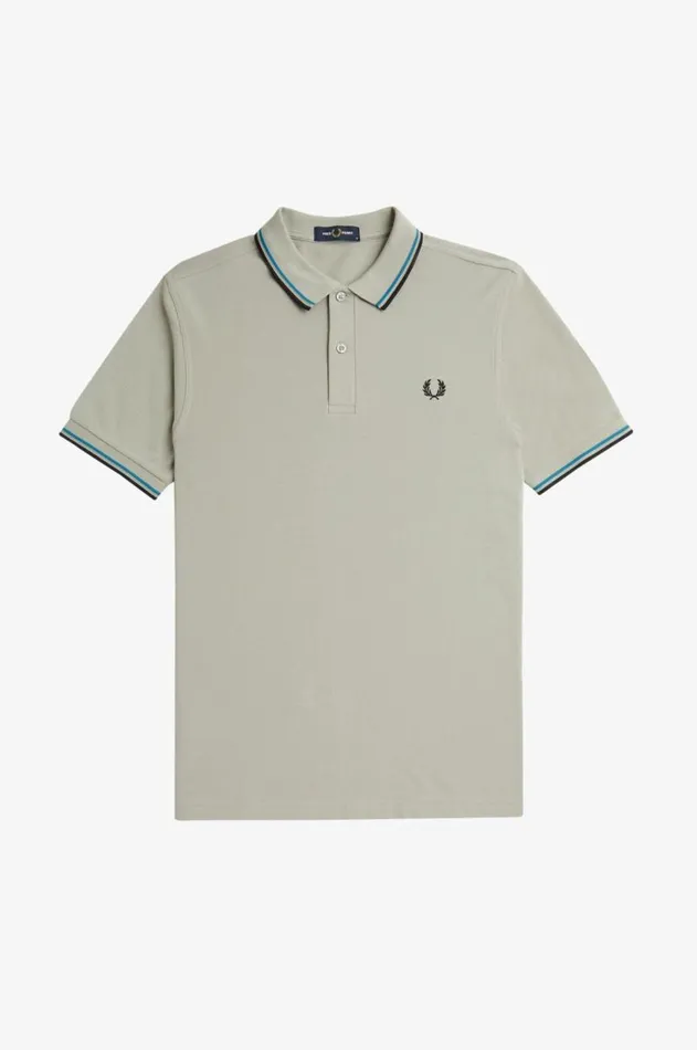 Men Polo Shirts Fred Perry M3600 Limestonerunaway Bay Oceanblack