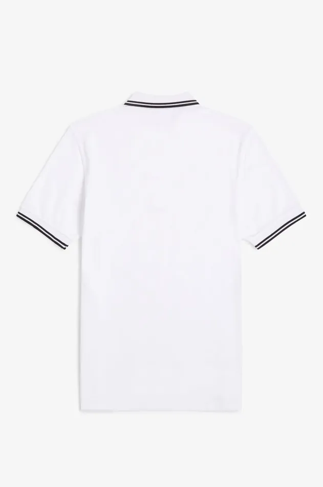 Men Polo Shirts Fred Perry M3600 Whiteblackblack