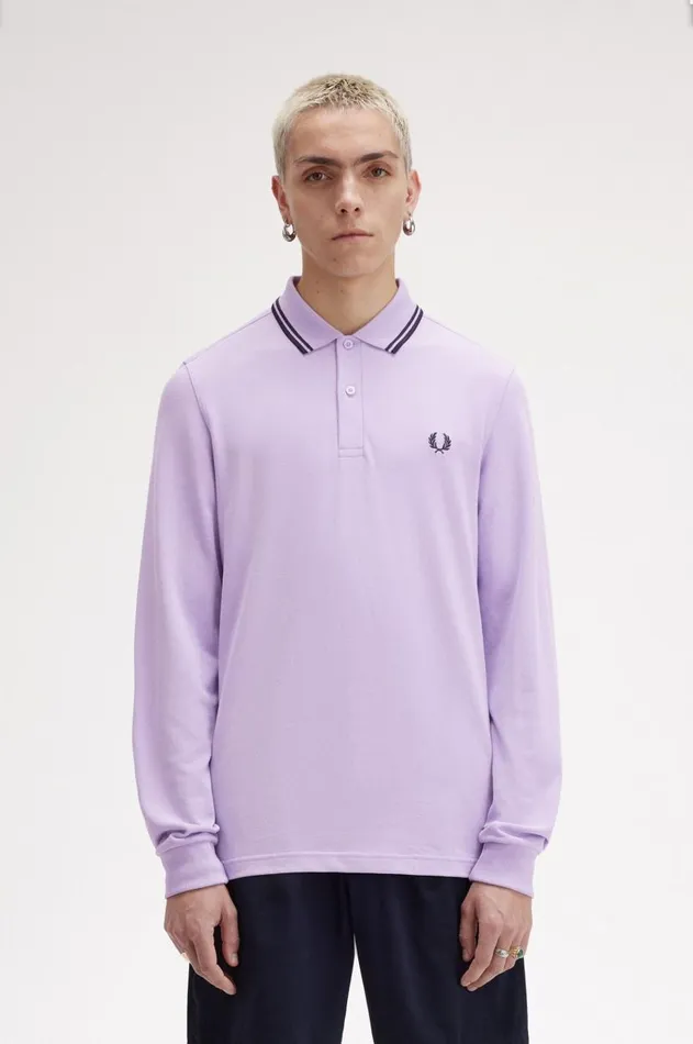 Men Polo Shirts Fred Perry M3636 Ultra Violetnavynavy