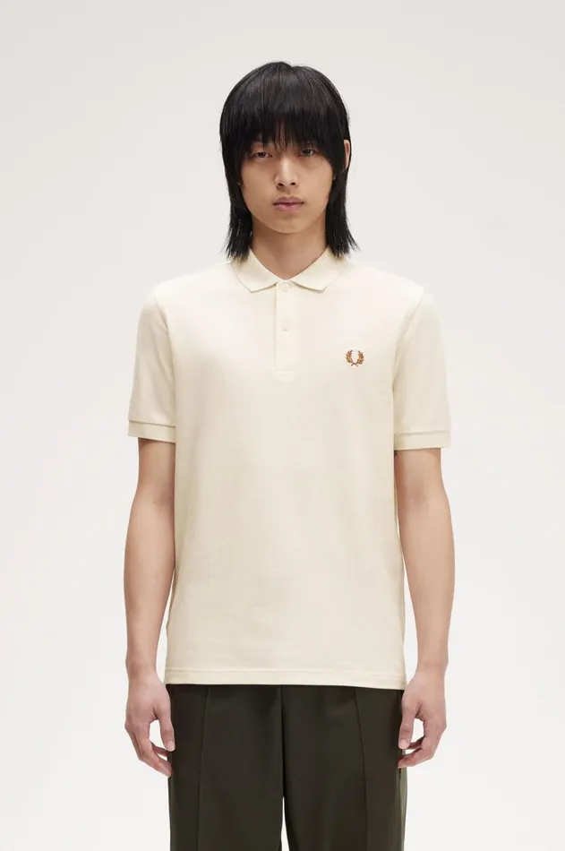 Men Polo Shirts Fred Perry M6000 Ecrumarmalade