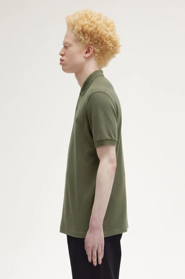 Men Polo Shirts Fred Perry M6000 Laurel Wreath Greennight Green