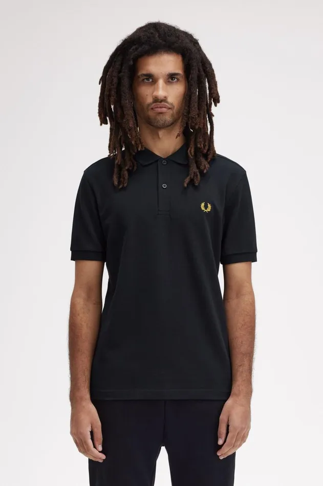 Men Polo Shirts Fred Perry M6000 Navyhoneycomb