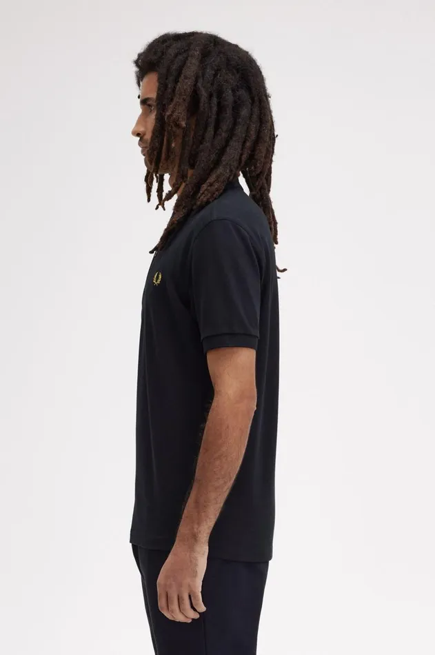 Men Polo Shirts Fred Perry M6000 Navyhoneycomb