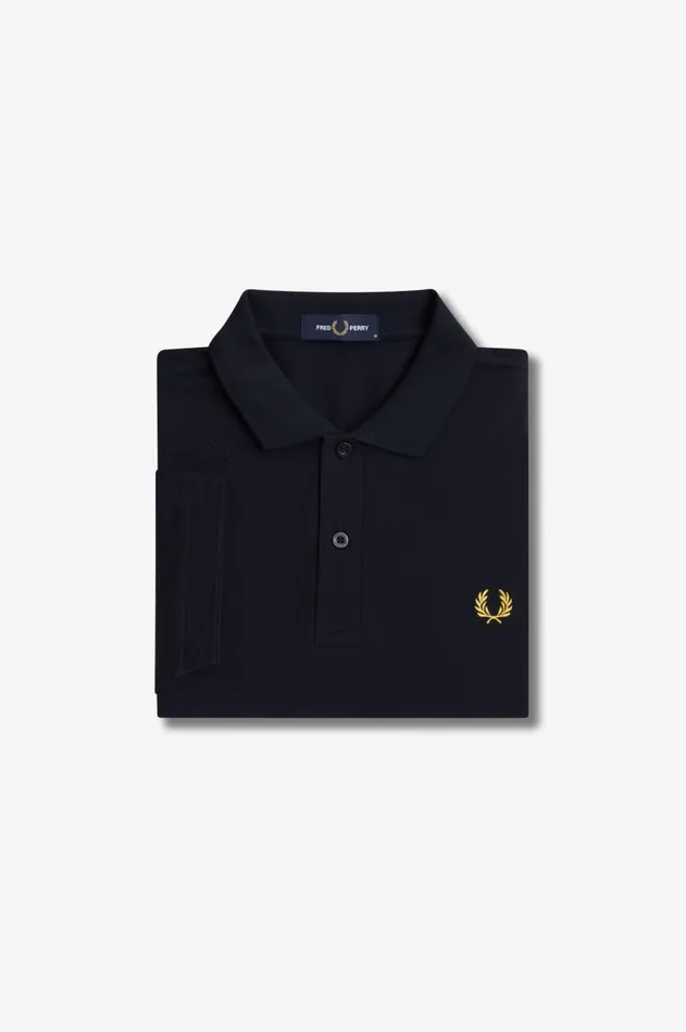 Men Polo Shirts Fred Perry M6000 Navyhoneycomb