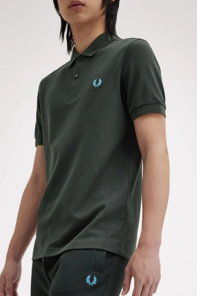 Men Polo Shirts Fred Perry M6000 Night Greenrunaway Bay Ocean