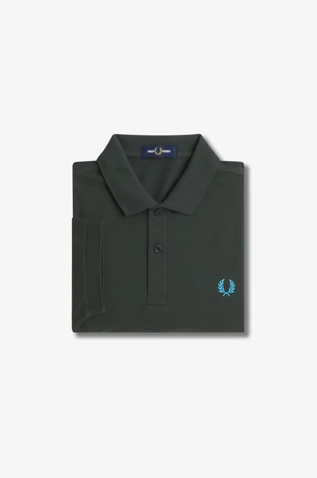 Men Polo Shirts Fred Perry M6000 Night Greenrunaway Bay Ocean