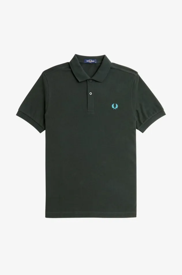 Men Polo Shirts Fred Perry M6000 Night Greenrunaway Bay Ocean