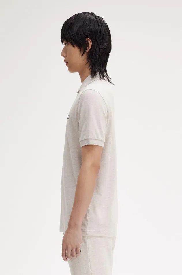 Men Polo Shirts Fred Perry M6000 Porridge Marlanchor Grey