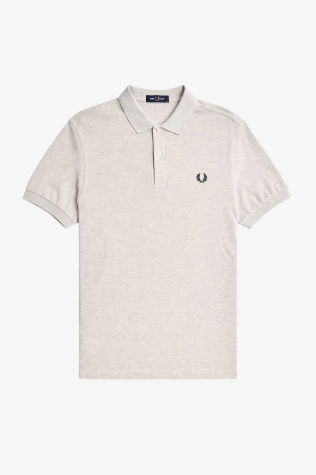 Men Polo Shirts Fred Perry M6000 Porridge Marlanchor Grey