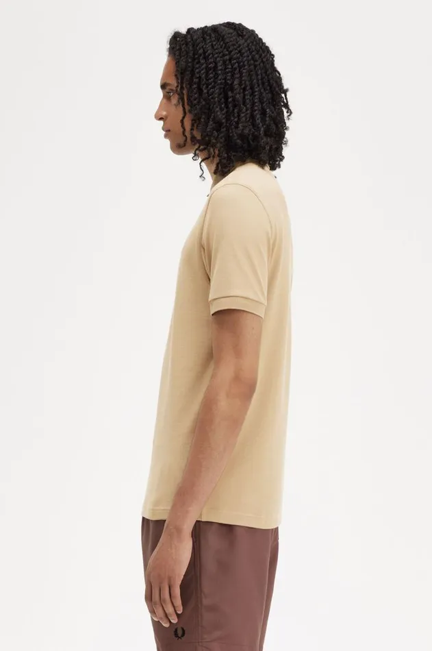 Men Polo Shirts Fred Perry M6000 Warm Stoneoatmeal