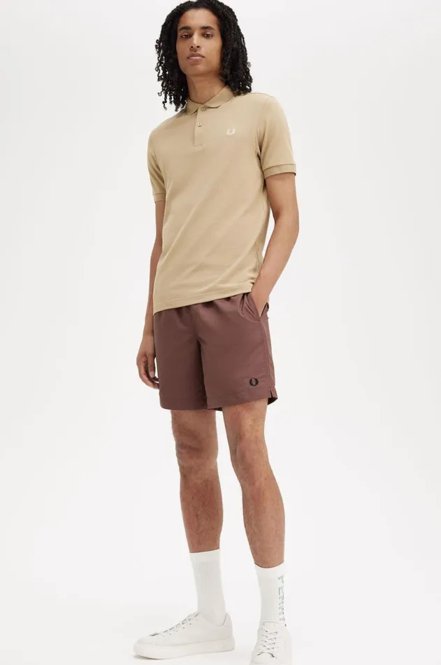Men Polo Shirts Fred Perry M6000 Warm Stoneoatmeal