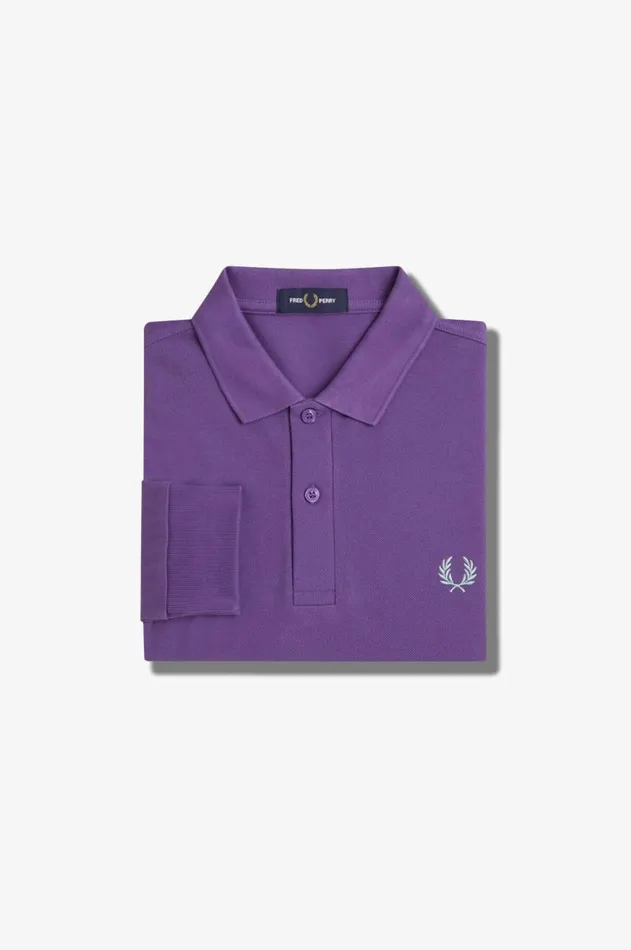 Men Polo Shirts Fred Perry M6006 Amethystsilver Blue