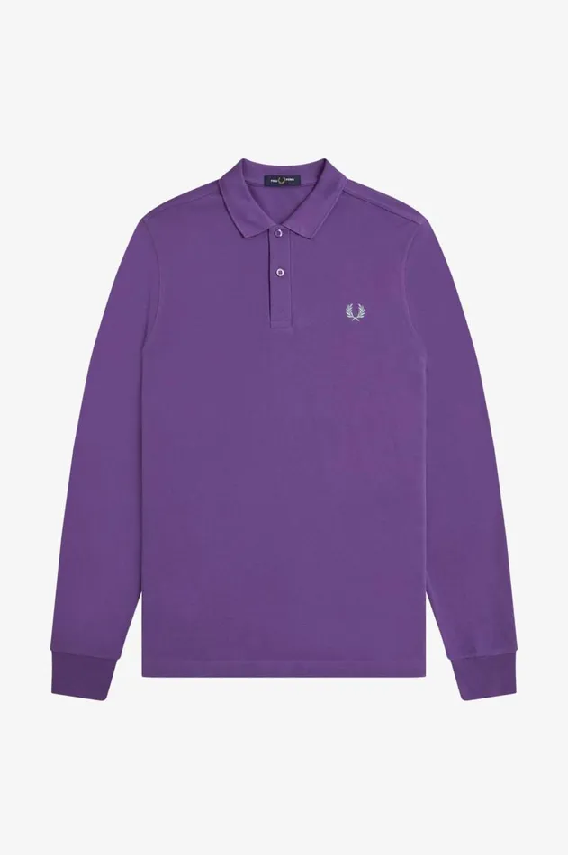 Men Polo Shirts Fred Perry M6006 Amethystsilver Blue