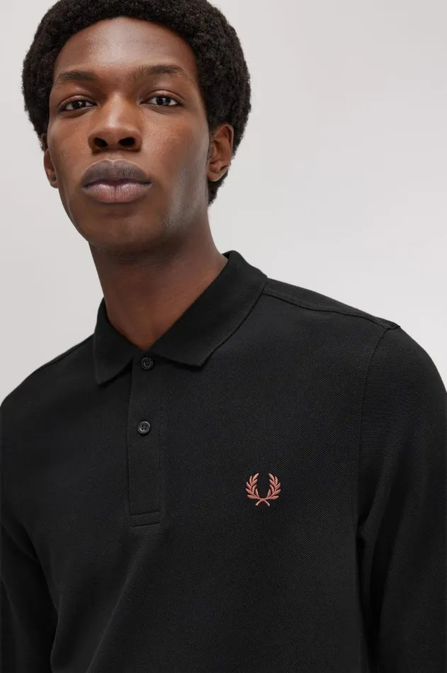 Men Polo Shirts Fred Perry M6006 Blackwhisky Brown
