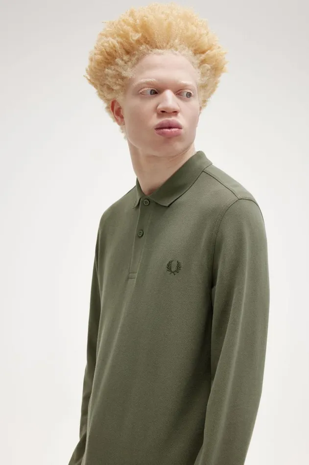 Men Polo Shirts Fred Perry M6006 Laurel Wreath Greennight Green