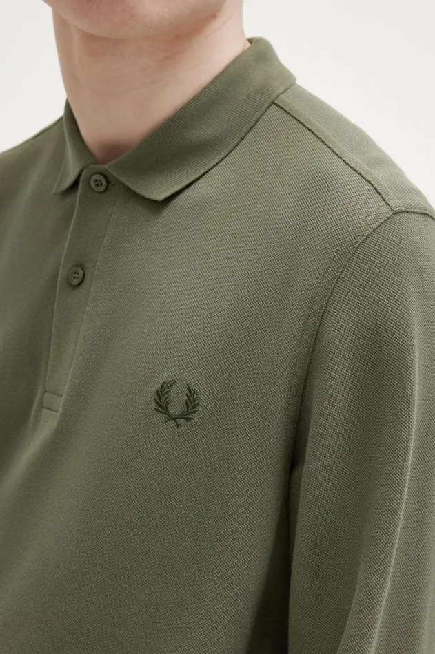 Men Polo Shirts Fred Perry M6006 Laurel Wreath Greennight Green