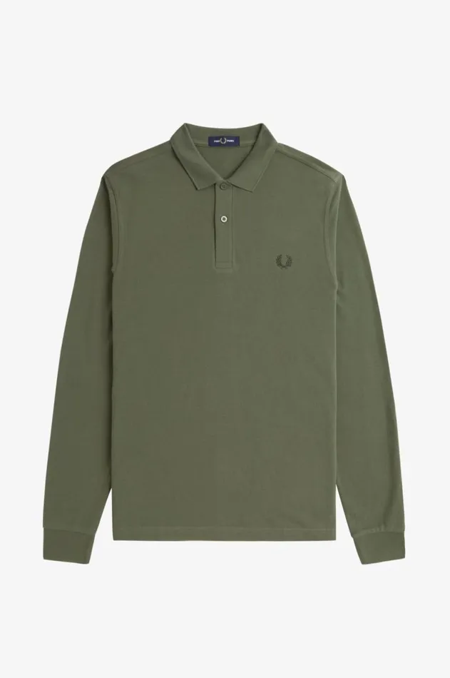 Men Polo Shirts Fred Perry M6006 Laurel Wreath Greennight Green
