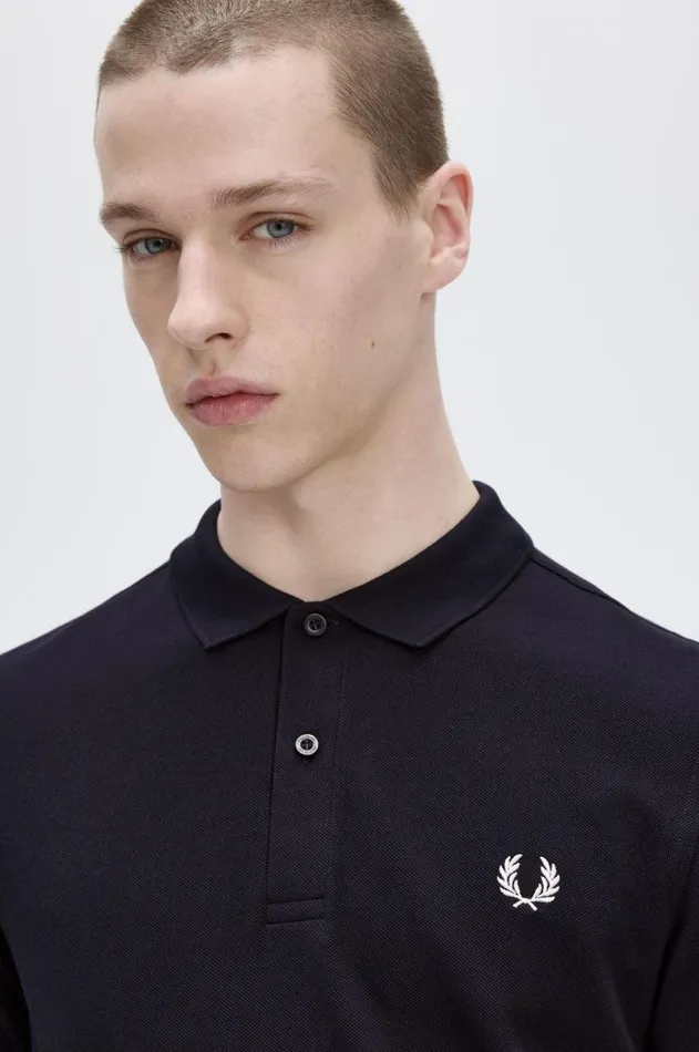Men Polo Shirts Fred Perry M6006 Navywhite