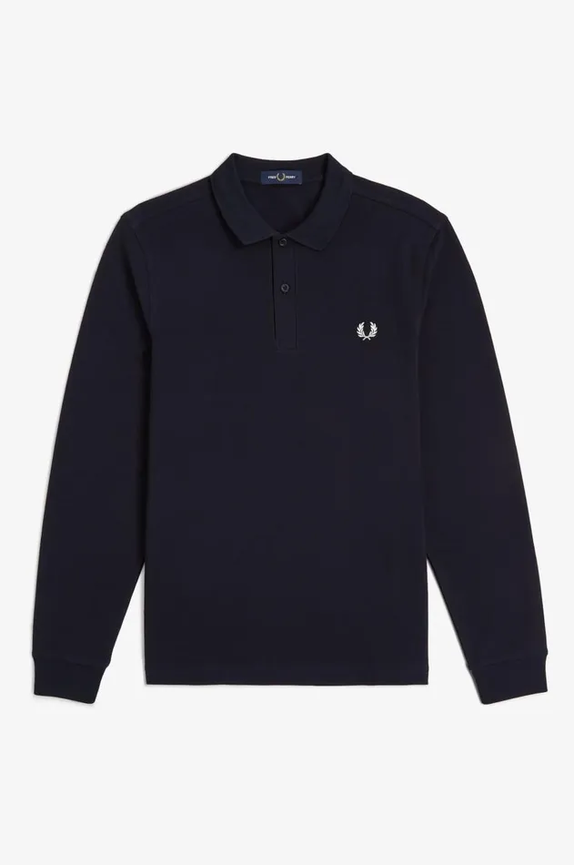 Men Polo Shirts Fred Perry M6006 Navywhite