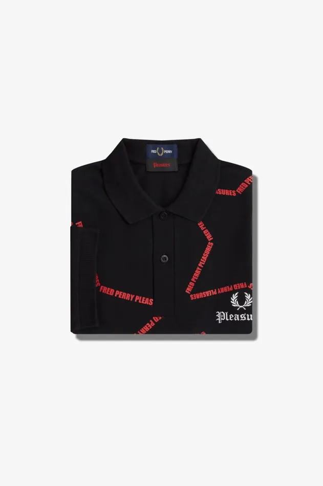 Men Polo Shirts Fred Perry Star Fred Perry Shirt Black