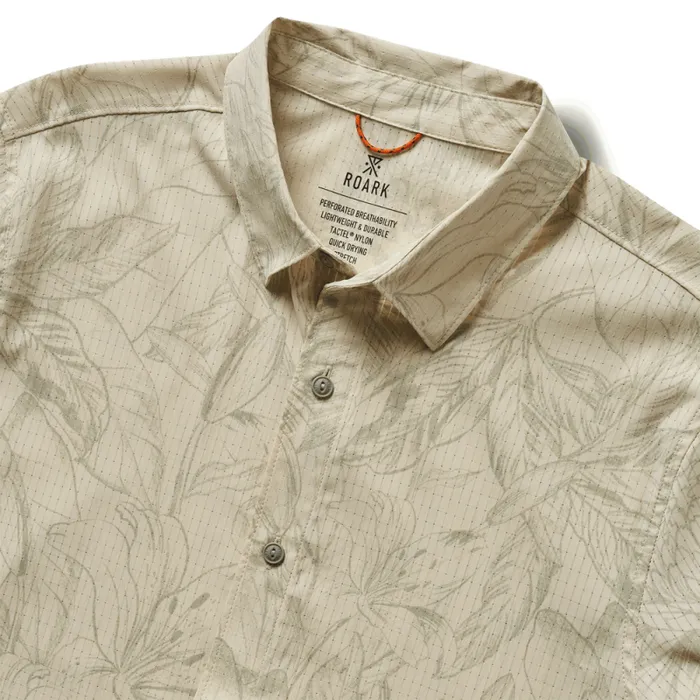 Men Roark Shirts Bless Up Breathable Stretch Shirt Chaparral Sketch Flora