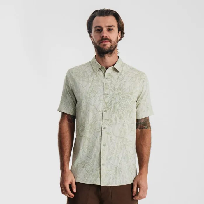 Men Roark Shirts Bless Up Breathable Stretch Shirt Chaparral Sketch Flora