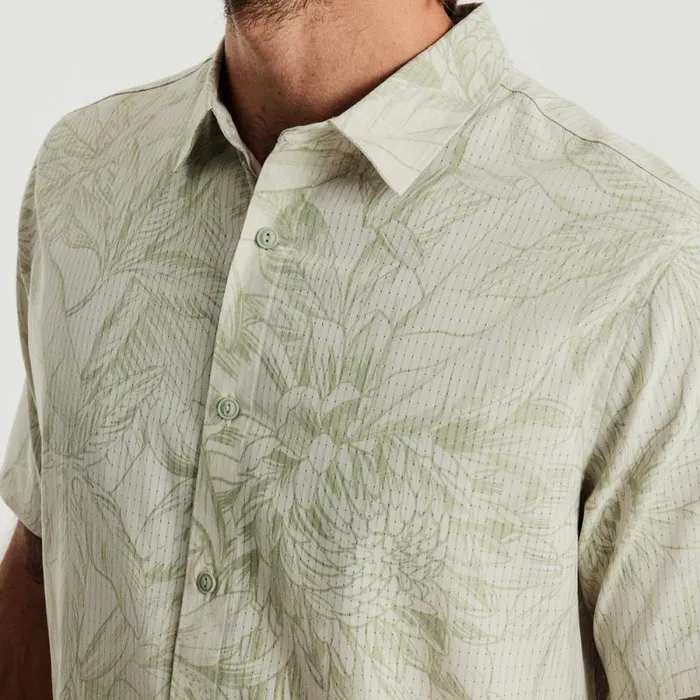 Men Roark Shirts Bless Up Breathable Stretch Shirt Chaparral Sketch Flora
