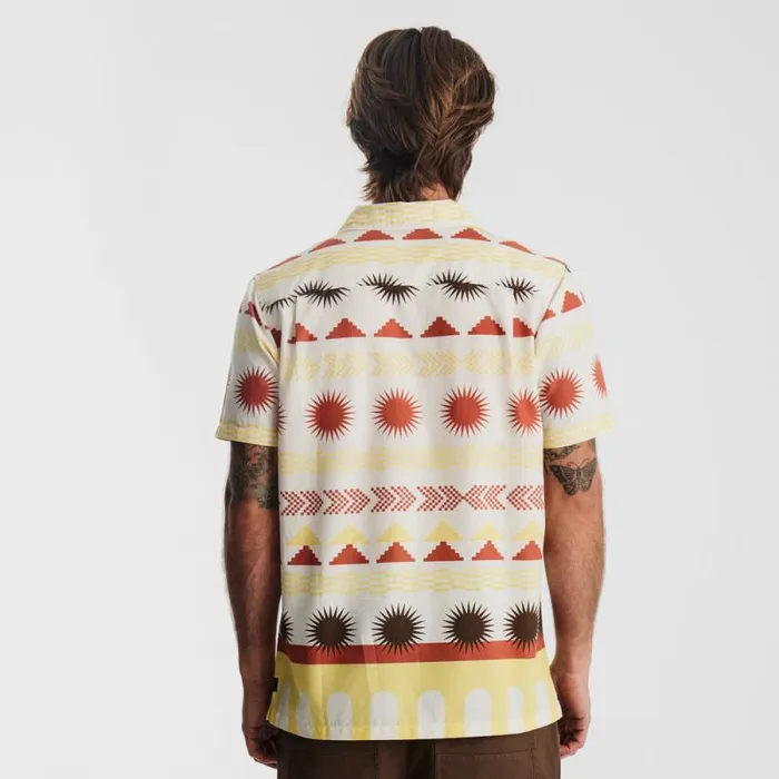 Men Roark Shirts Gonzo Camp Collar Shirt Almond Paste