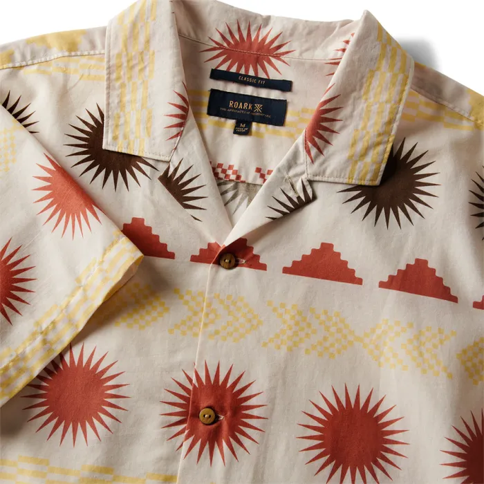 Men Roark Shirts Gonzo Camp Collar Shirt Almond Paste