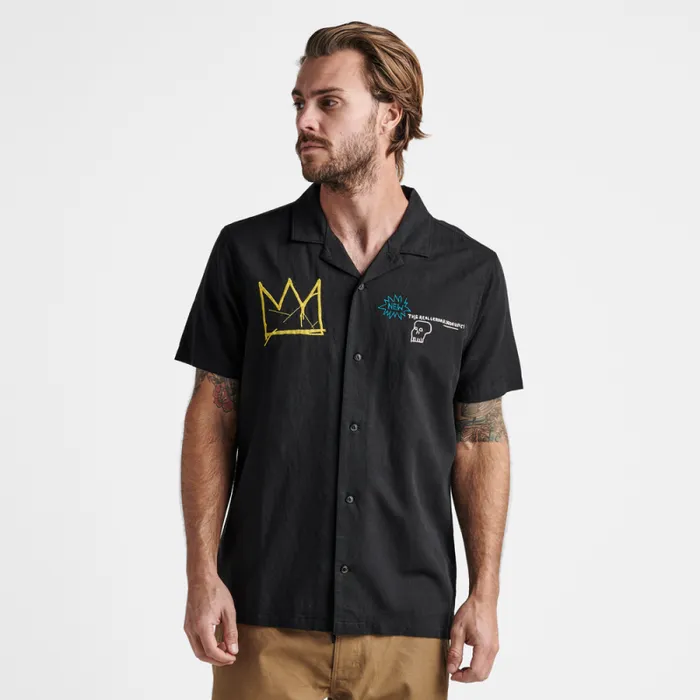 Men Roark Shirts Gonzo Camp Collar Shirt Basquiat