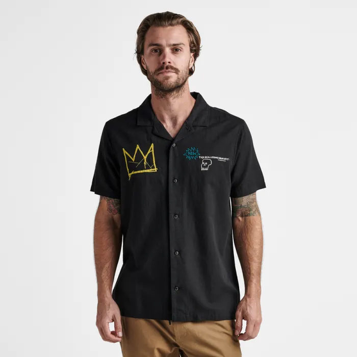 Men Roark Shirts Gonzo Camp Collar Shirt Basquiat
