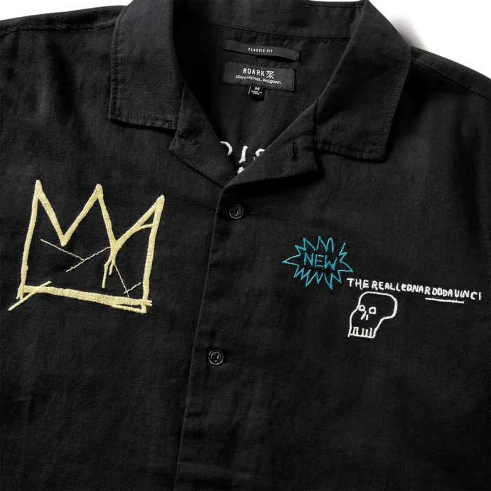 Men Roark Shirts Gonzo Camp Collar Shirt Basquiat