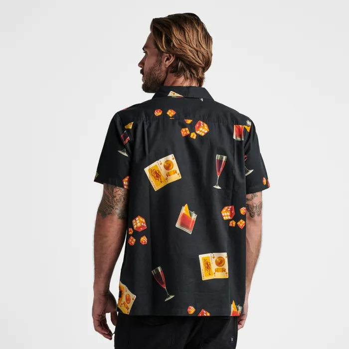 Men Roark Shirts Gonzo Camp Collar Shirt Buon Giorno Black