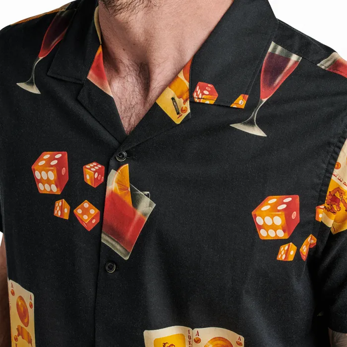 Men Roark Shirts Gonzo Camp Collar Shirt Buon Giorno Black